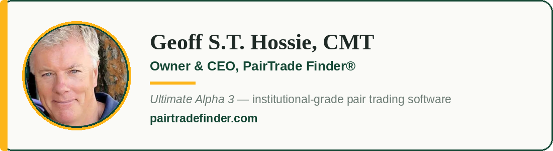 Geoff S.T. Hossie, CMT — Owner & CEO, PairTrade Finder®