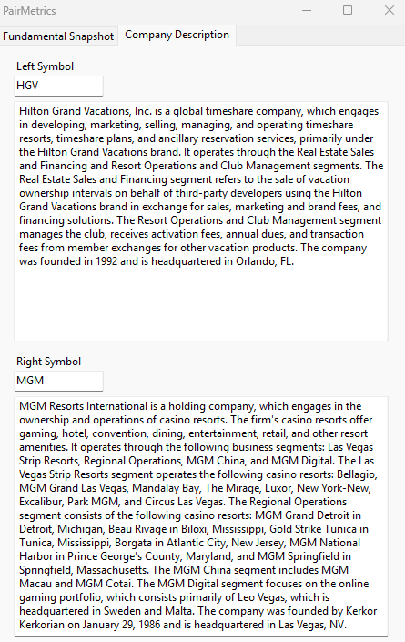 HGV MGM fundamental comparison vegas resorts 